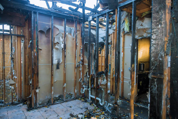 Professional Fire Damage Repair technician working in Coldstream, OH